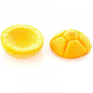 Silicon mould Silikomart NaturaE Michetta Ø 6.4 x H 1.75 cm, 44.5+47.5 ml, 4+4 cavities - Img 6