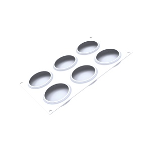 Silicon mould Sweet Round Ø 8 x H 2.1 cm, 4 cavities x 95 ml + cutter - Img 5