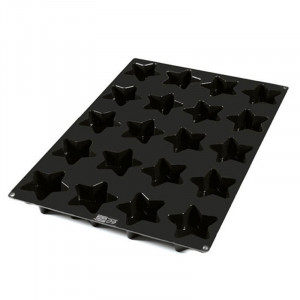 Silicon Star mould Ø 9.4 x H 3.5 cm, 20 cavities, 135 ml (SQ073) - Img 2