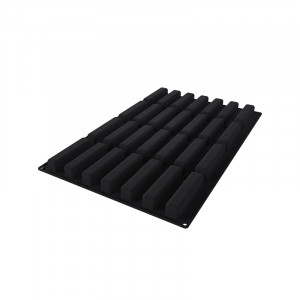 Silicon Stripe Ecler mould 13 x 2.8 x H 2.8 cm, 28 cavities, 95 ml (SQ083) - Img 2