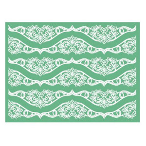 Silicone Car Mats Lace, 6 Strips 36x5.5cm - Img 1