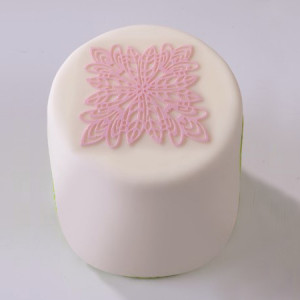 Silicone Mats Square Lace, 7.2x7.2cm - Img 2