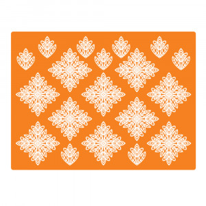 Silicone Mats Square Lace, 7.2x7.2cm - Img 1
