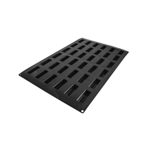 Silicone Mini Chec Single Serving Silicone mould 7 x 2.6/6 x 2.3 x H 2 cm, 36 cavities, 32 ml (SQ069) - Img 4