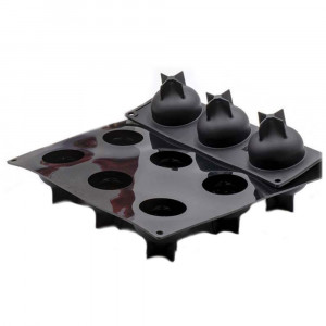 Silicone mould Bachour, Single-portion Jasmine, Ø 6 x h 5.7 cm, 100 ml, 12 cavities - Img 3