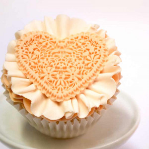 Silicone mould Heart Lace Ø 7 x 0.5 cm - Img 5