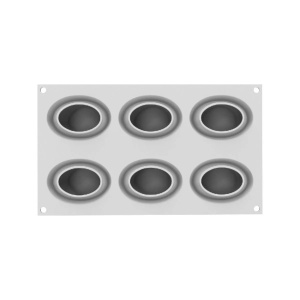 Silicone mould Nebula 85, 7.5 x 5.2 x H 4.7 cm, 6 cavities x 85 ml - Img 2