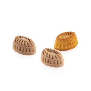 Silicone mould Pleincoeur Oval 5.3 x 3.6 x H 2.5 cm, 15 cavities x 28 ml - Img 1