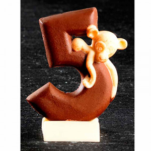Silicone moulding Cifra 5 with Monkey - Img 1
