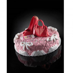 Silicone Moulding Decor Quilting with Hearts, 59x37cm - Img 2