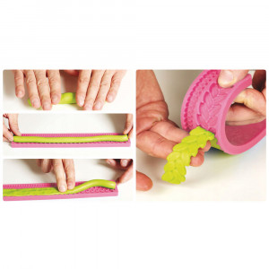 Silicone moulding Lace border, 28.5x4.4cm - Img 4
