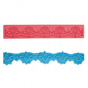 Silicone moulding Lace border, 28.5x4.4cm - Img 1