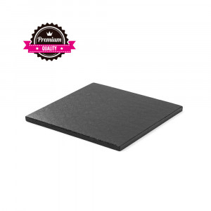 Square Cake Tray Black, 30 x 30 x H 1.2 cm - Img 1