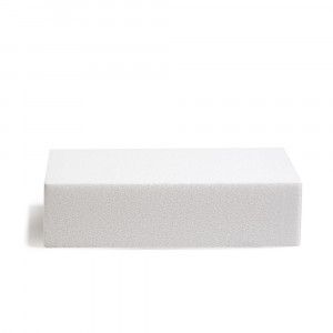Square polystyrene mould 35 x 35 x H 7.5 cm
