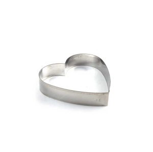 Stainless steel Heart Branch, 22 x H 4 cm