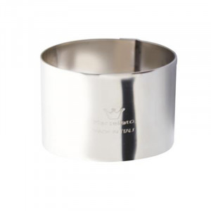 Stainless steel round Ø 12 x H 6 cm - Img 1