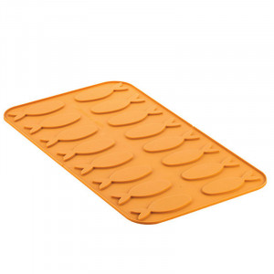 Szilikon forma Silikomart NaturaE Fish 10,45 x 3,54 x H 0,4 cm, 4 ml, 16 üregek - Img 4