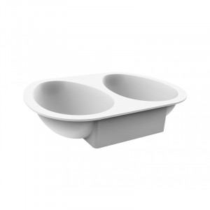 Szilikon tortaforma 3D fél tojás, 14,5 x 10,2 x H 4,6 cm, 2 mélyedés, 385 ml - Img 2