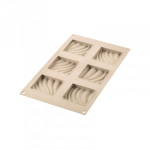 Tarte Sand Set 8 x 8 x H 2 cm, 6 микроперфорирани медни + силициеви формички 6 кухини - Img 6