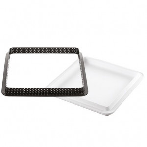 Tarte Set 20 x 20 cm, 1 Microperforated Frame + Silicon Mould - Img 1