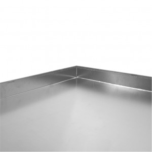 Tava Aluminiu Neperforat - 4 Margini, 80 x 60 x H 6 cm - Img 2