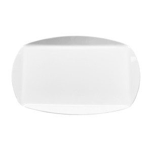 Tavita Margini Inclinate, Plexiglas Alb, 32 x 20 x H 2.5 cm - Img 1