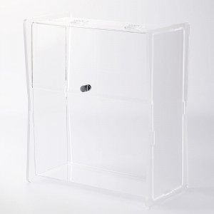 Vitrina Multiuz Plegxiglas transp. 35 x 18.5 x H 40 cm