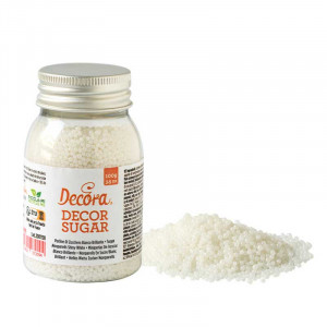 White Sugar Pearls Glittering Ø 2mm, 100 gr - Img 1