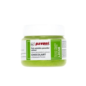 Zsírban oldódó ételfesték por, CHOCOLART tengerzöld E171 nélkül, 40 gr, 40 gr
