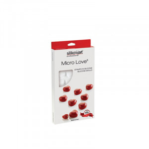 Силиконова форма Micro Heart Love Ø 2,5 x H 1,37 cm, 35 кухини, 5 ml - Img 3