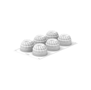Силиконова форма Pleincoeur Round Ø 7 x H 4,8 cm, 6 кухини x 142 ml - Img 3