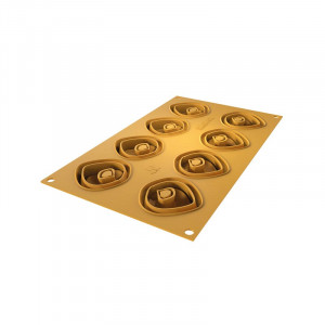Силиконова форма Silikomart NaturaE Tortellino Ø 5,4 x H 2,2 cm, 20 ml, 8 кухини - Img 5