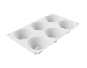 Силиконова форма Vulcan Vesuvio Ø 8 x H 4 cm, 6 кухини x 85 ml - Img 4