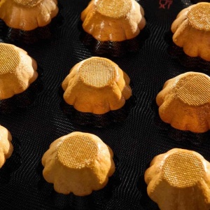 Силиконов калъп Fiberform 60x40cm 24 cav. Brioche Ø 8 x H 4 cm, 100 ml - Img 3
