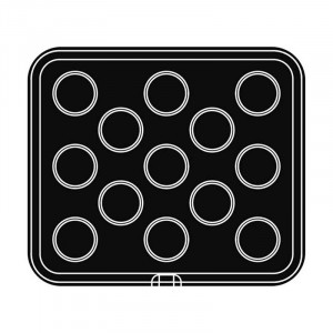 Форма Cookmatic Cookmatic Model 24 Profil Neted, Ø 5,7 - 6 x H 2 cm, 13 кухини - Img 2