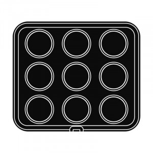 Форма Cookmatic Cookmatic Model 41 Profil Neted, Ø 7,4 - 8,5 x H 2 cm, 9 кухини - Img 2