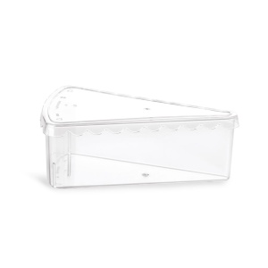 Чаша с капак, 12 x 8 x H 4,2 cm, прозрачна, комплект от 10 бр. - Img 1