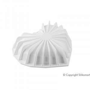 3D Оригами Любовно сърце Оригами Силиконова форма за торта 15 x 13,5 x H 5,5 cm - Img 4