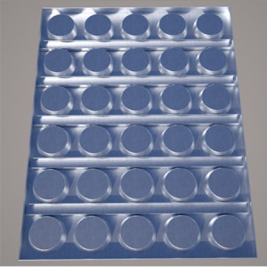 80 x 60 cm Meat Loaf Tray - 30 cavities Ø 8.5 / 9.5 cm, Aluminium Board - Img 2