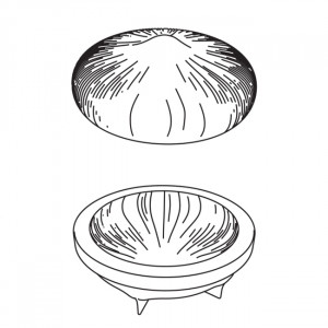 Aluna/Nuca Coconut 3D Coconut, Ø18xH7cm - Silicon Tort 3D Grolet shape - Img 2