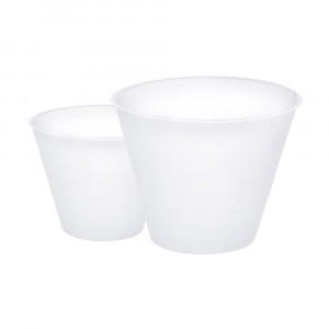 Baze Oua Ciocolata 750 gr, Material Plastic Satinat, Ø14.5xH11.5cm, Set 5 Buc