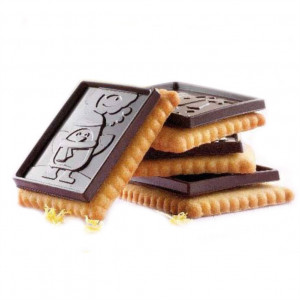 Biscuiti - Правоъгълник за рязане 4,7x5,7xH0,5cm, силиконова форма Om Zapada, 6 cav. (CKC01) - Img 2