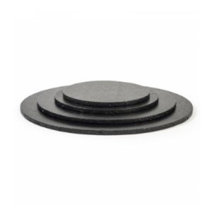 Black Round Cake Stand, Ø 25 x H 1.2 cm - Img 2