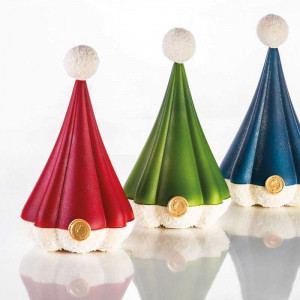 Brad Christmas Fluent 3D Ø 14 x H 20 cm, комплект Matrite Plastic 2 артикула Шоколад - Img 3