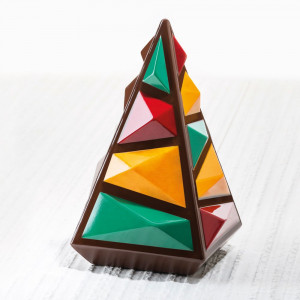Brad Craciun Rocky 3D 12.5x12.5xH19.5cm - Kit Matrite Plastic 1 Subiect