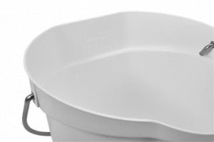 Bucket 6 L, White Plastic Material - Img 3