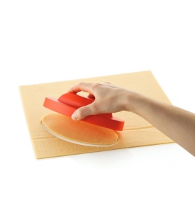 Cabossa Tart Set 12 x 4 cm, 6 Microperforated ramekins + 6 cavities 39 ml silicone mould + cutter - Img 2