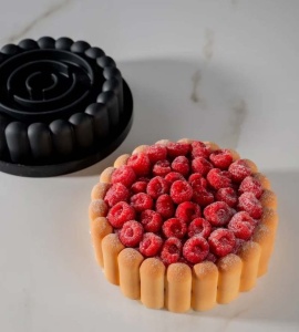 Chame Silicon Cake Tin Ø 17 x H 5.2 cm, 1050 ml