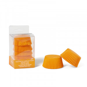 Chese L Hartie Portocaliu, Ø 5 x H 3.2 cm, 75 buc