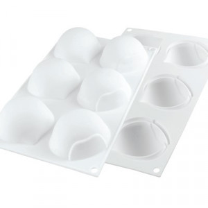 Chestnut, Ø7.4xH4cm - Silicon mould Single-portion, 6 cavities - Img 4